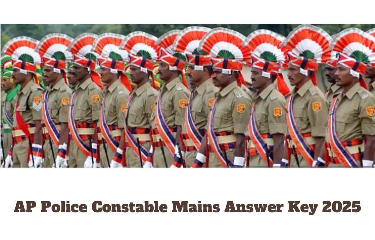 AP Police Constable Mains Answer Key 2025