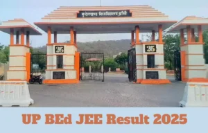 UP BEd JEE Result 2025