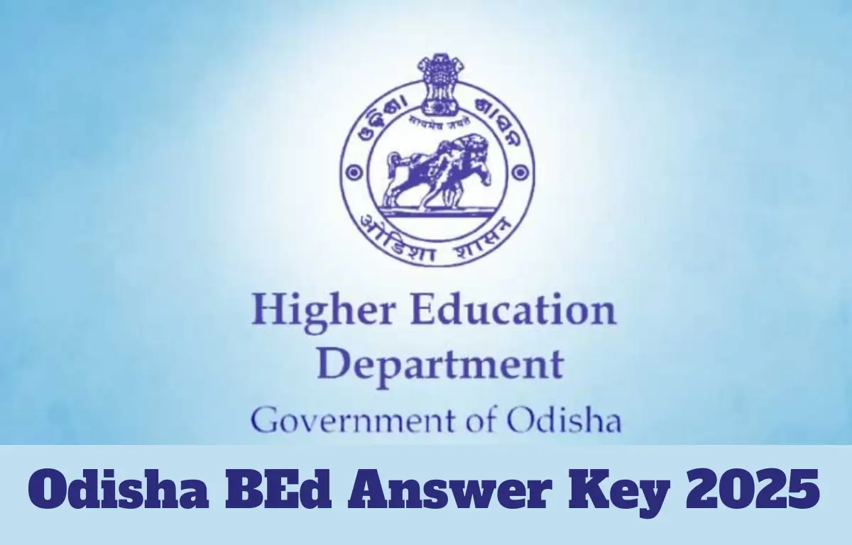 Odisha BEd Answer Key 2025