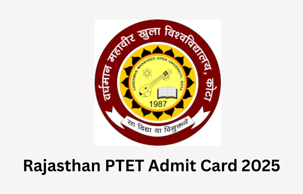 Rajasthan PTET Admit Card 2025