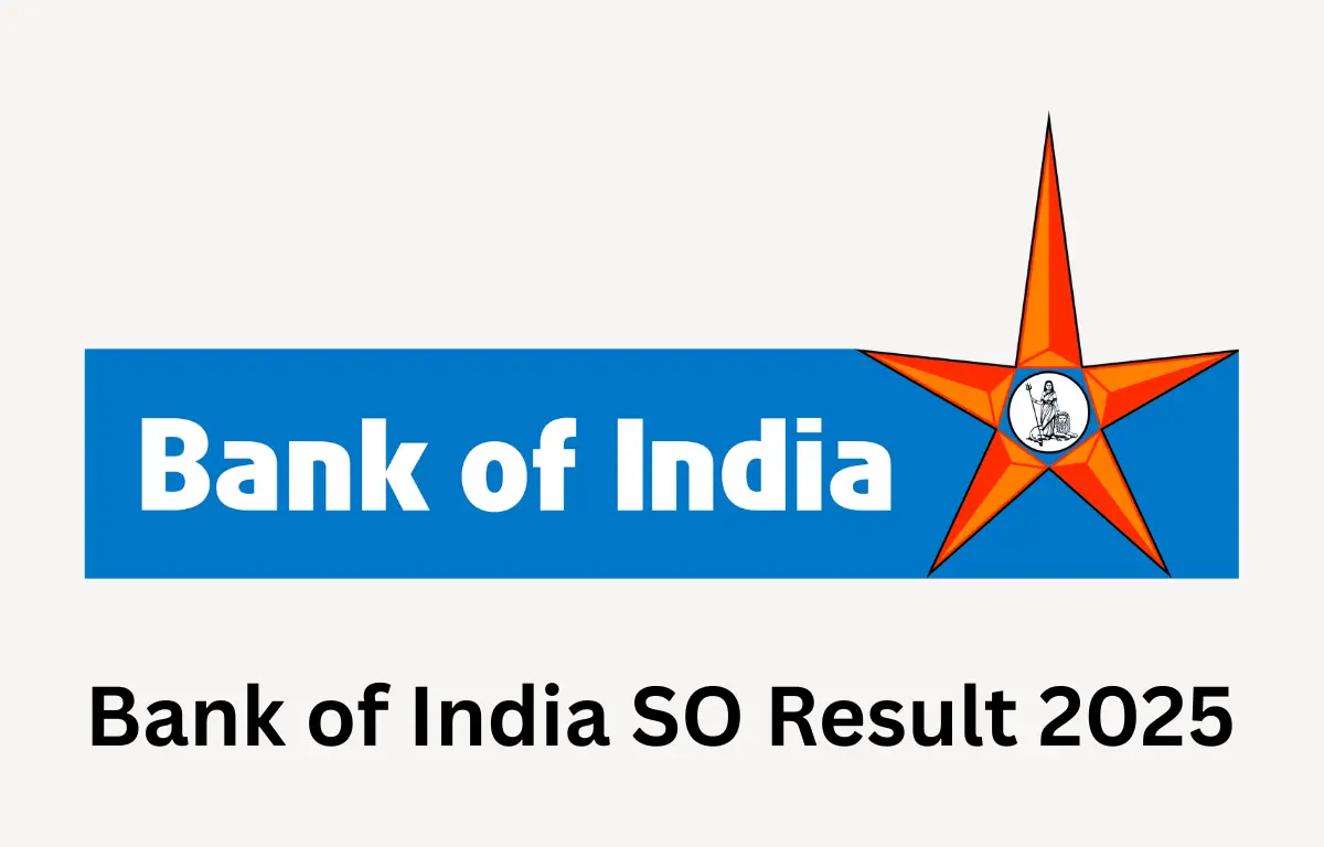 Bank of India SO Result 2025