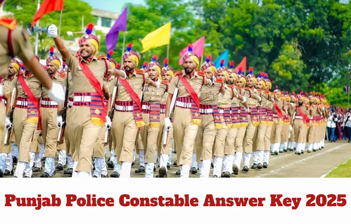 Punjab Police Constable Answer Key 2025