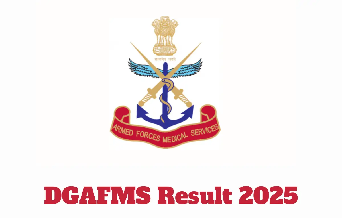 DGAFMS Result 2025