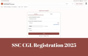 SSC CGL Registration 2025