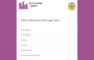Karnataka PGCET Hall Ticket 2025