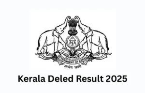 Kerala Deled Result 2025