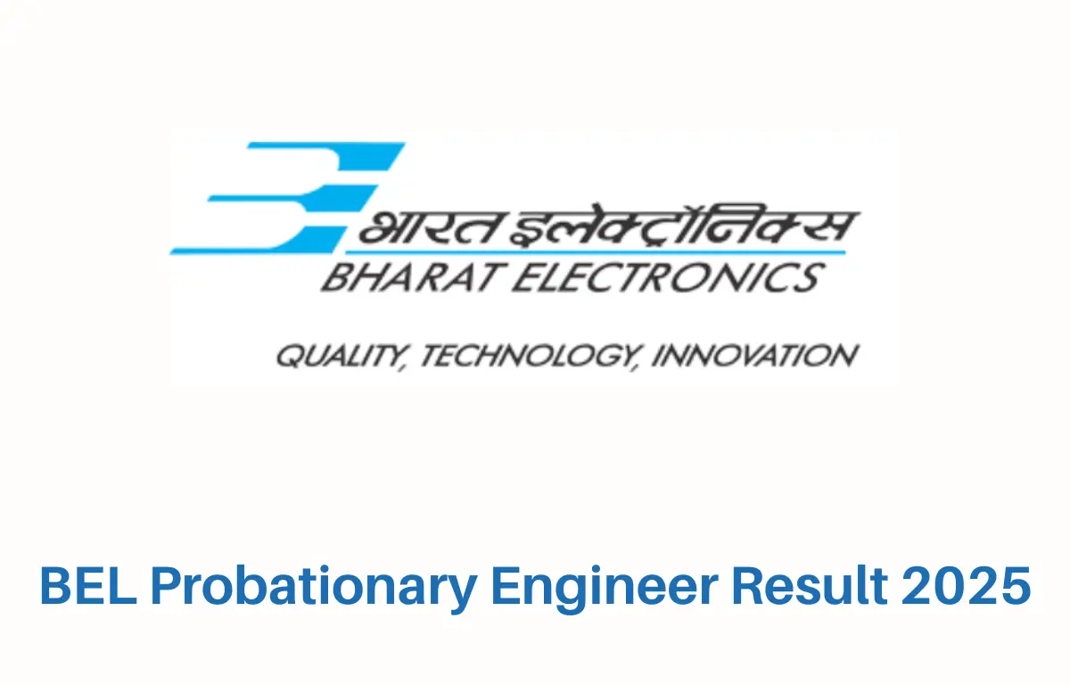 BEL Probationary Engineer Result 2025
