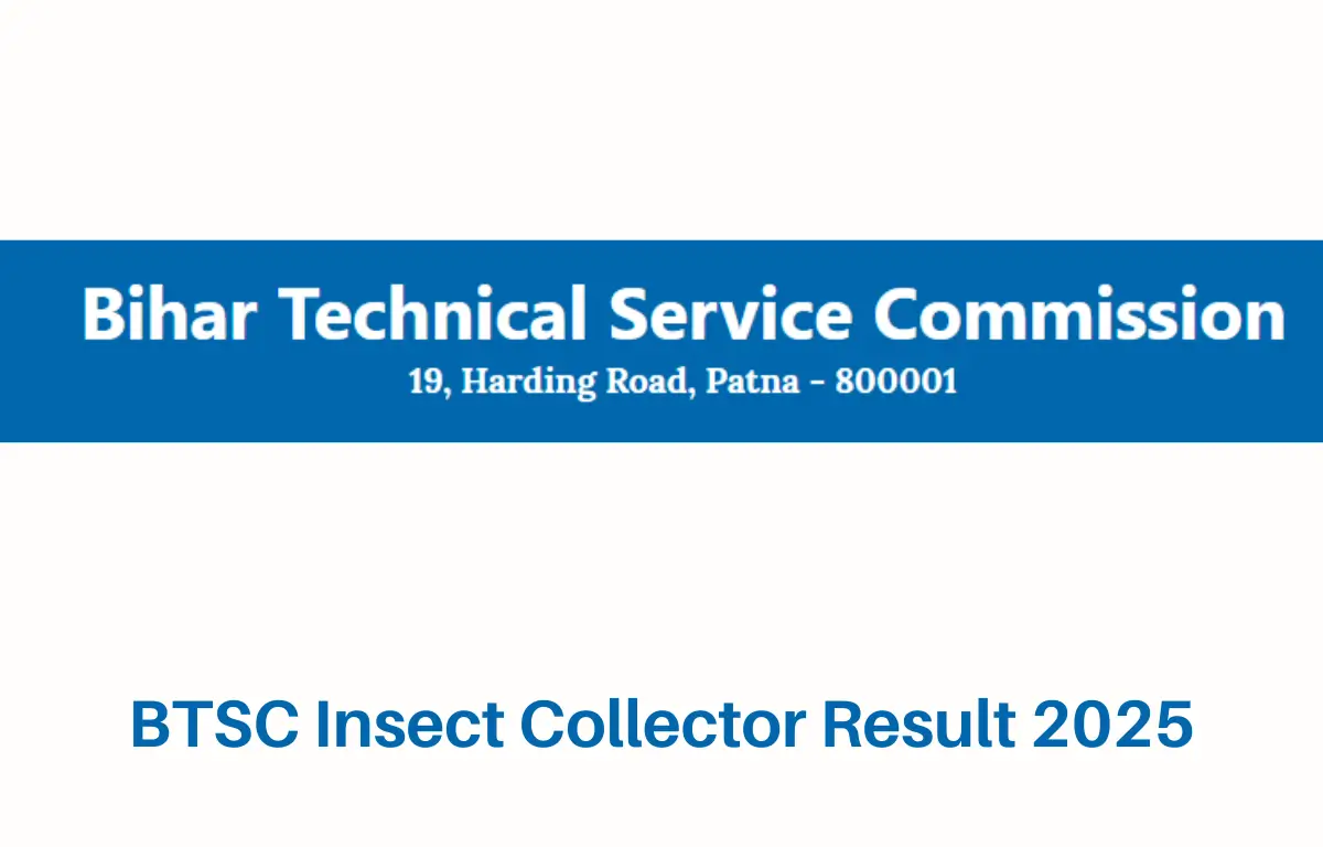 BTSC Insect Collector Result 2025