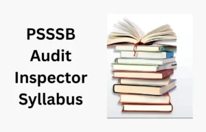 PSSSB Audit Inspector Syllabus