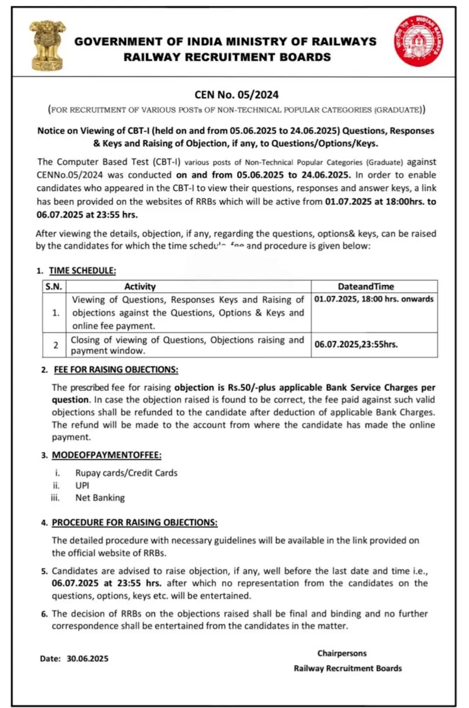 RRB NTPC Answer Key 2025 Out, Download Graduate Level Answer Key PDF_4.1