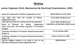 SSC JE Apply Online 2025