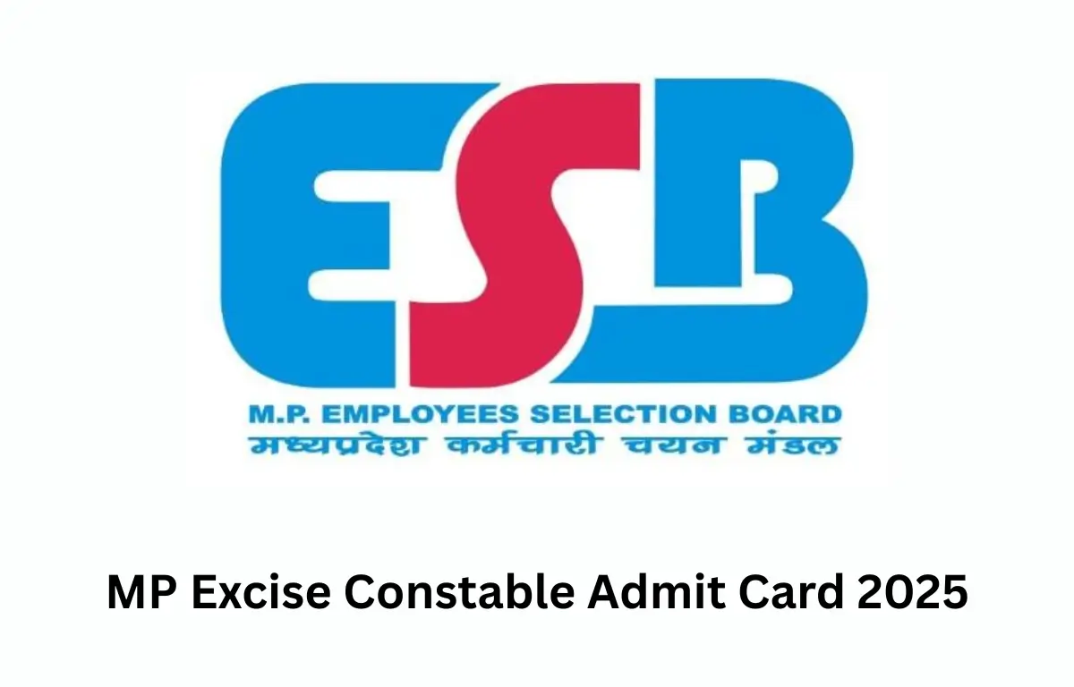 MP Excise Constable Admit Card 2025