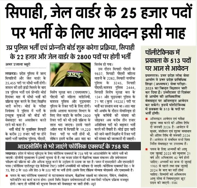UP Police Jail Warder Notification 2025 Soon for 2800 Vacancies_3.1