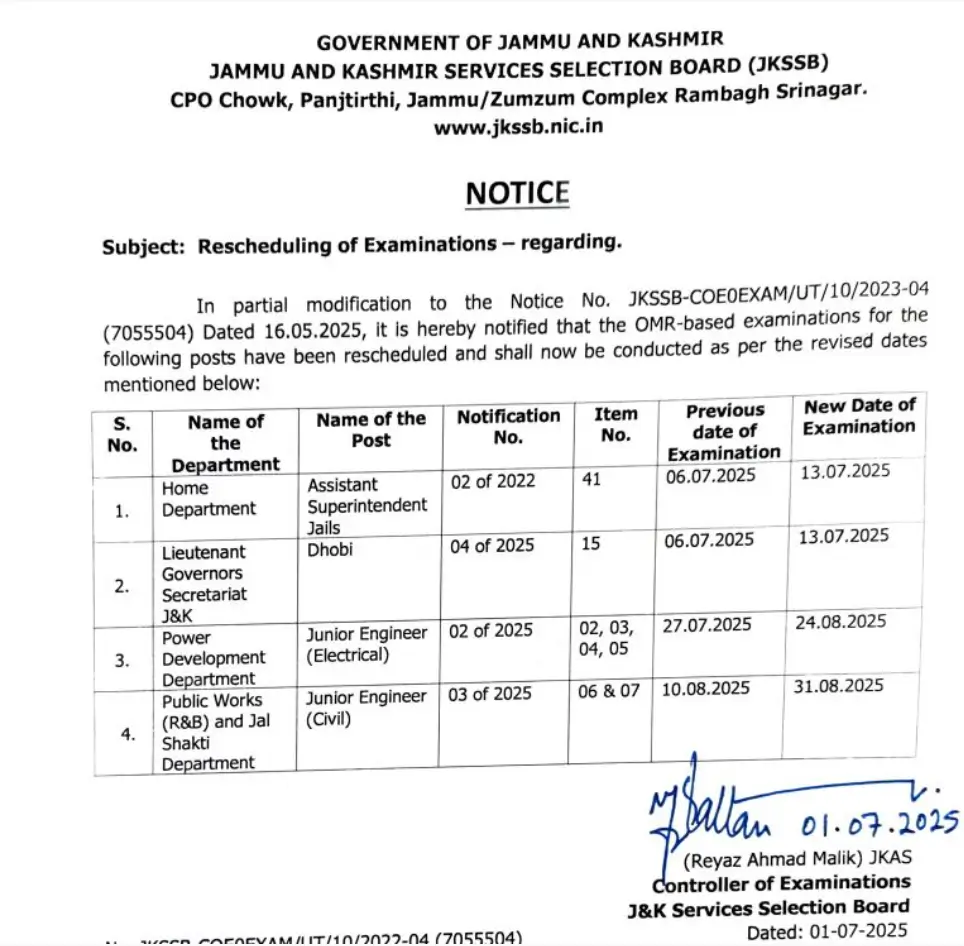 JKSSB JE Exam Date 2025 Out, Check Official Schedule Here_3.1