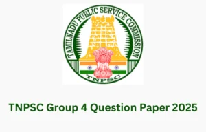 TNPSC Group 4 Question Paper 2025