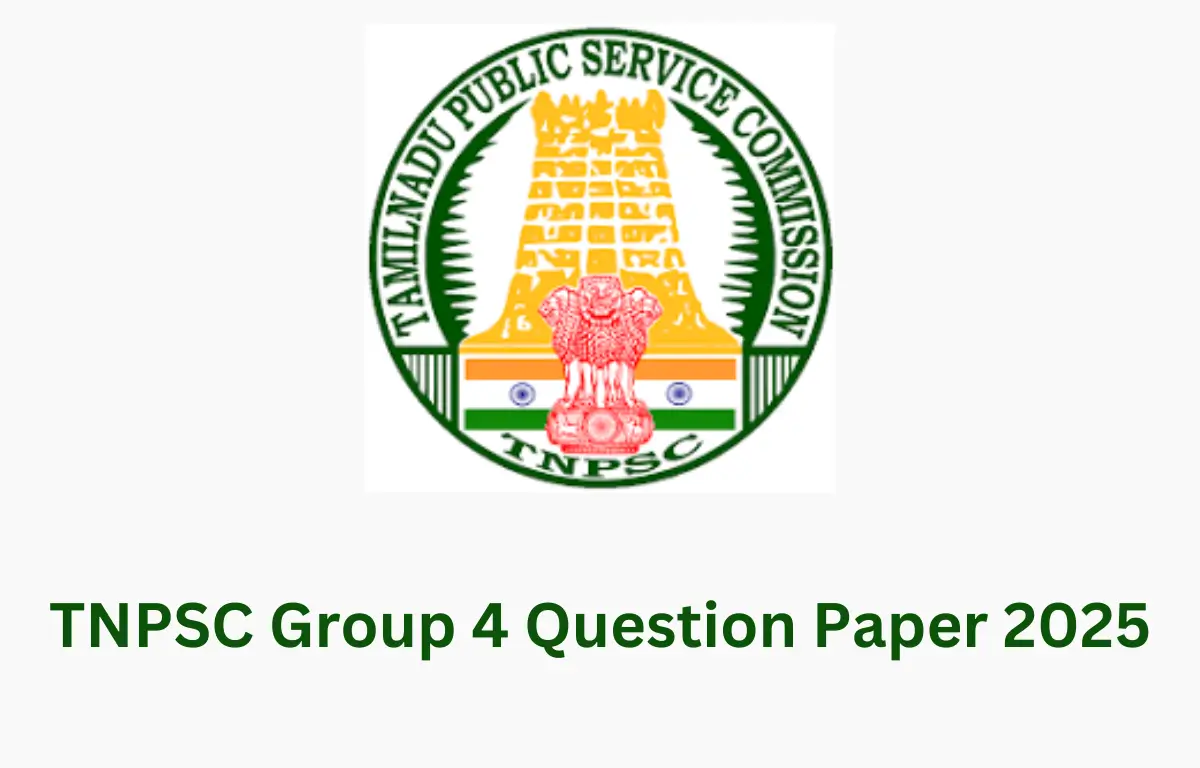 TNPSC Group 4 Question Paper 2025