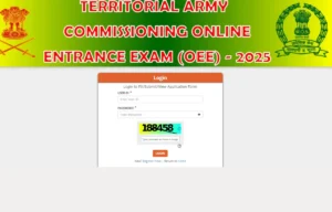 Territorial Army Officer Admit Card 2025
