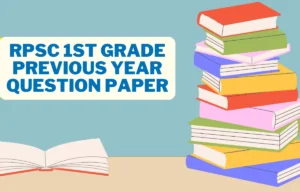 RPSC 1st Grade Previous Year Question Paper