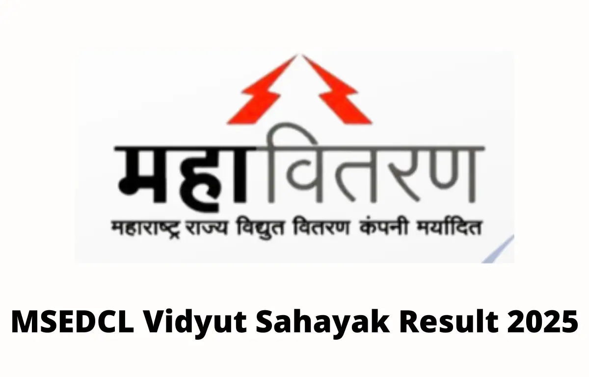 MSEDCL Vidyut Sahayak Result 2025