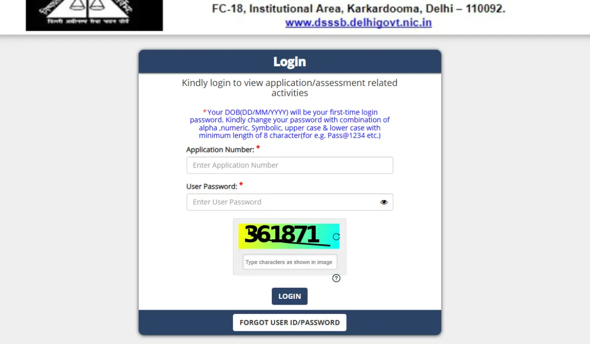 DSSSB TGT Admit Card 2025