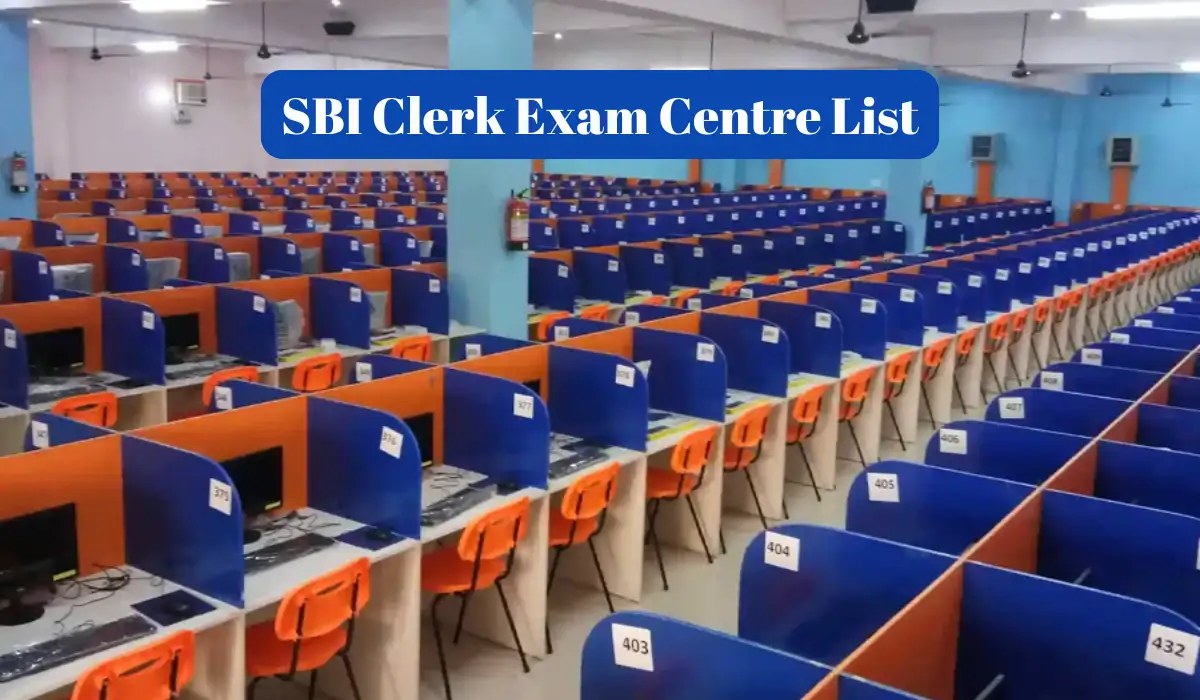 sbi clerk exam centre list