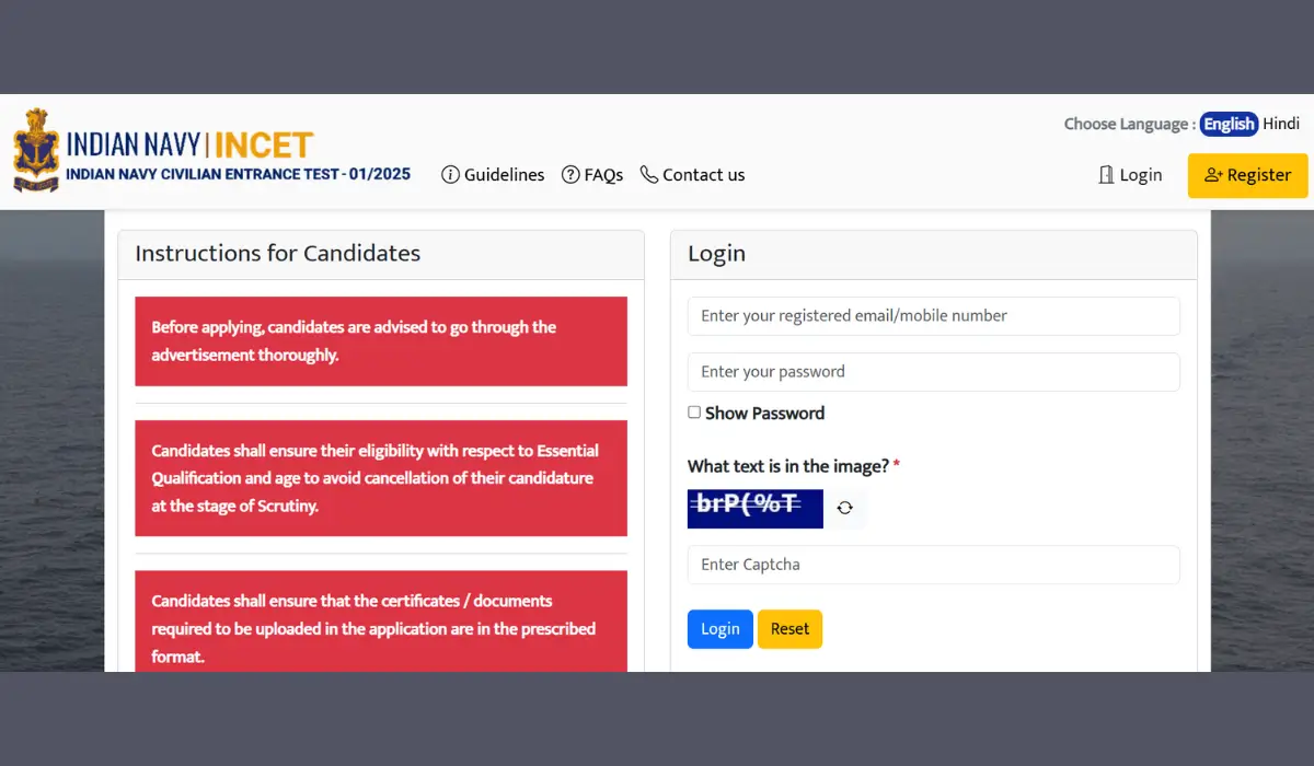 Indian Navy Civilian Admit Card 2025