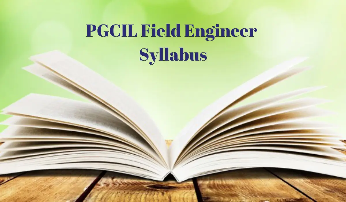 PGCIL Field Engineer Syllabus