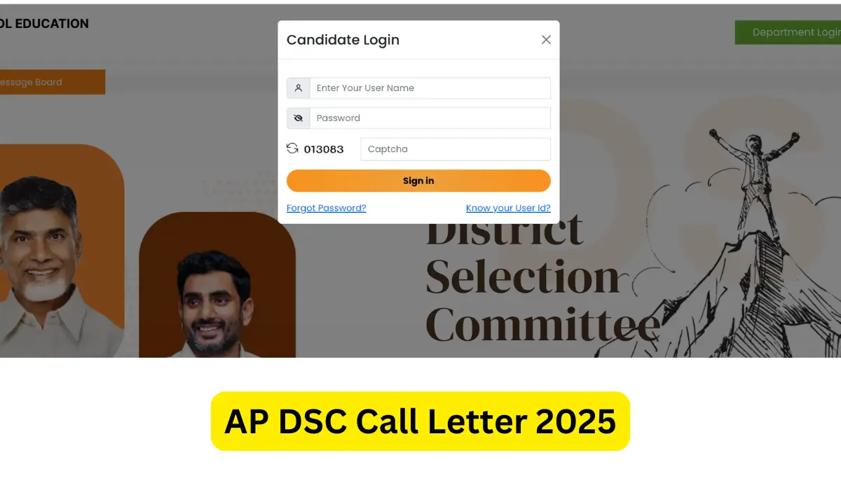 AP DSC Call Letter