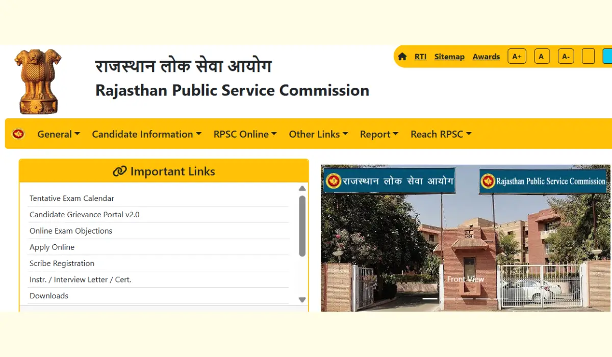 RPSC Senior Teacher Grade 2 Admit Card 2025