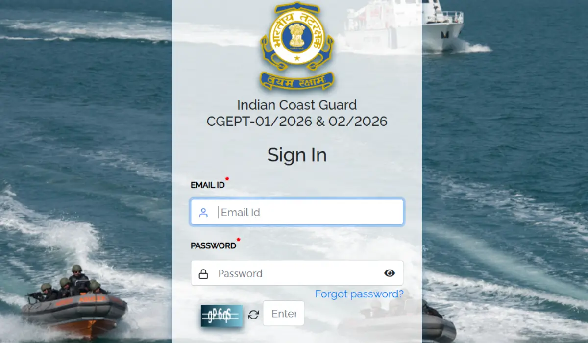 Indian Coast Guard CGEPT Exam City Intimation 2025