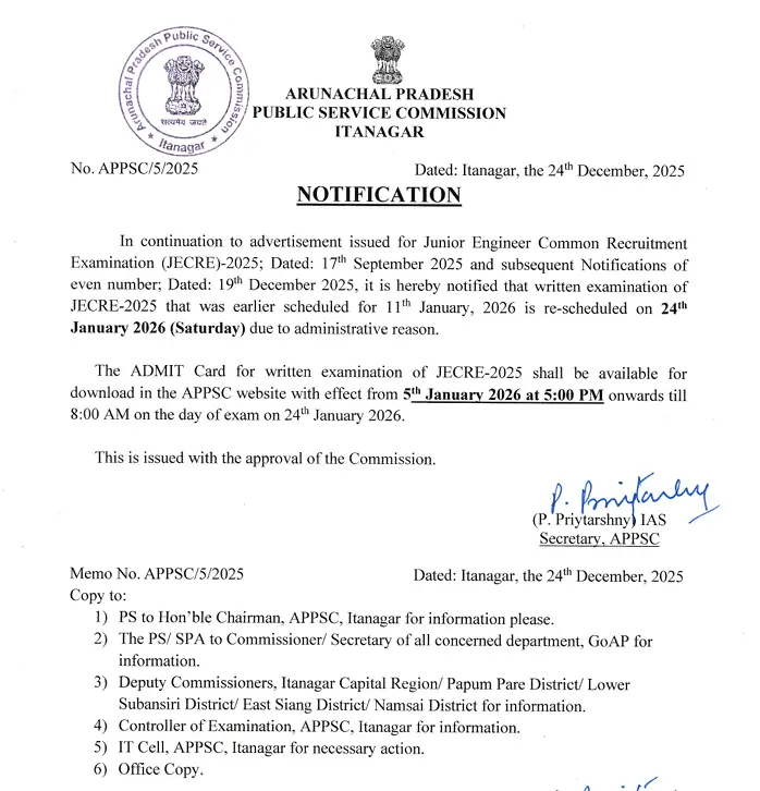 APPSC JE Exam Date 2025-26 Out, Exam Pattern, 413 Vacancies_3.1