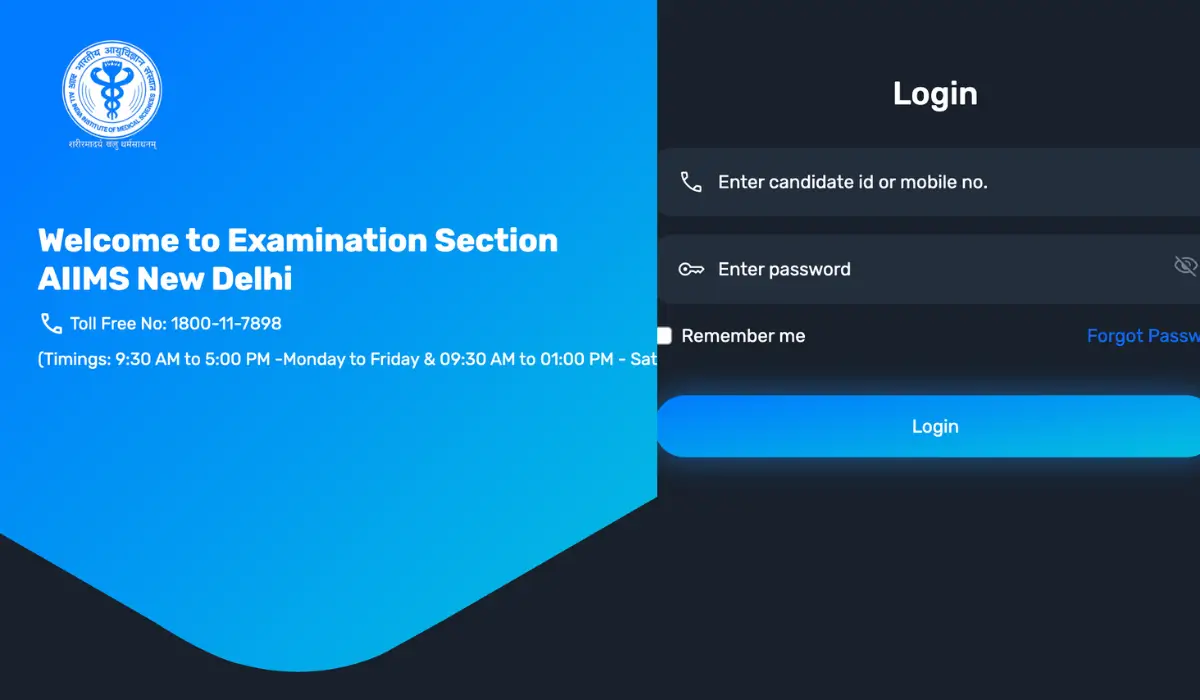 AIIMS NORCET 9 City Intimation