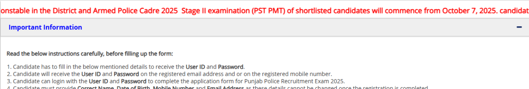 Punjab Police Constable Physical Dates 2025 Out, Check PST PMT Schedule_3.1