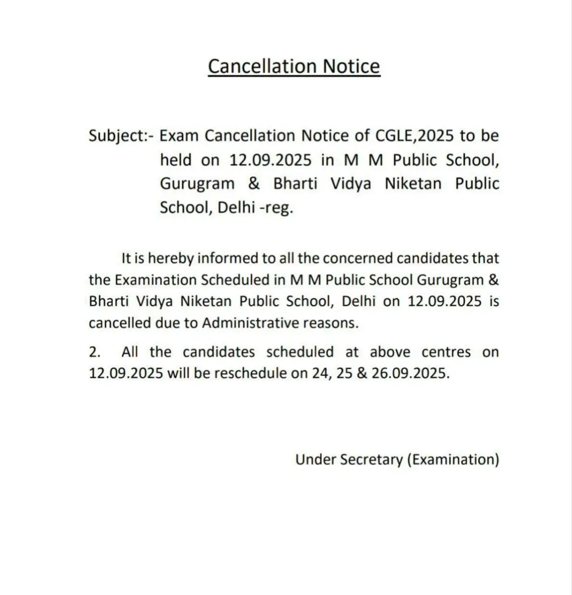 SSC CGL 2025 Exam Cancelled at Multiple Centres, Check Exam Issues and Centres List_7.1