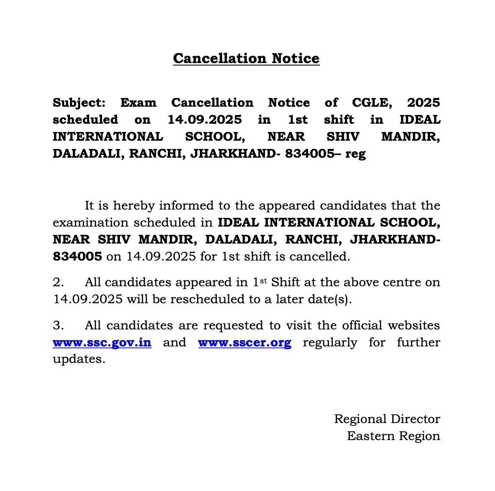 SSC CGL 2025 Exam Cancelled at Multiple Centres, Check Exam Issues and Centres List_4.1