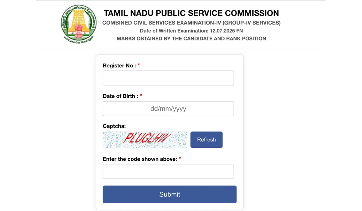 TNPSC group 4 result