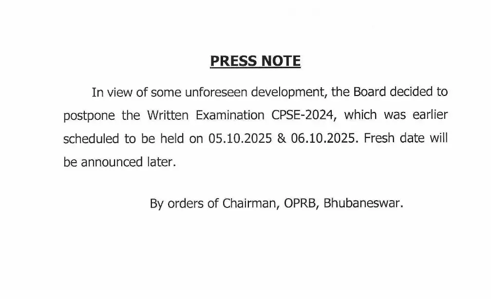 Odisha Police SI Exam Date 2025 Postponed, New Dates Soon for 933 Posts_3.1