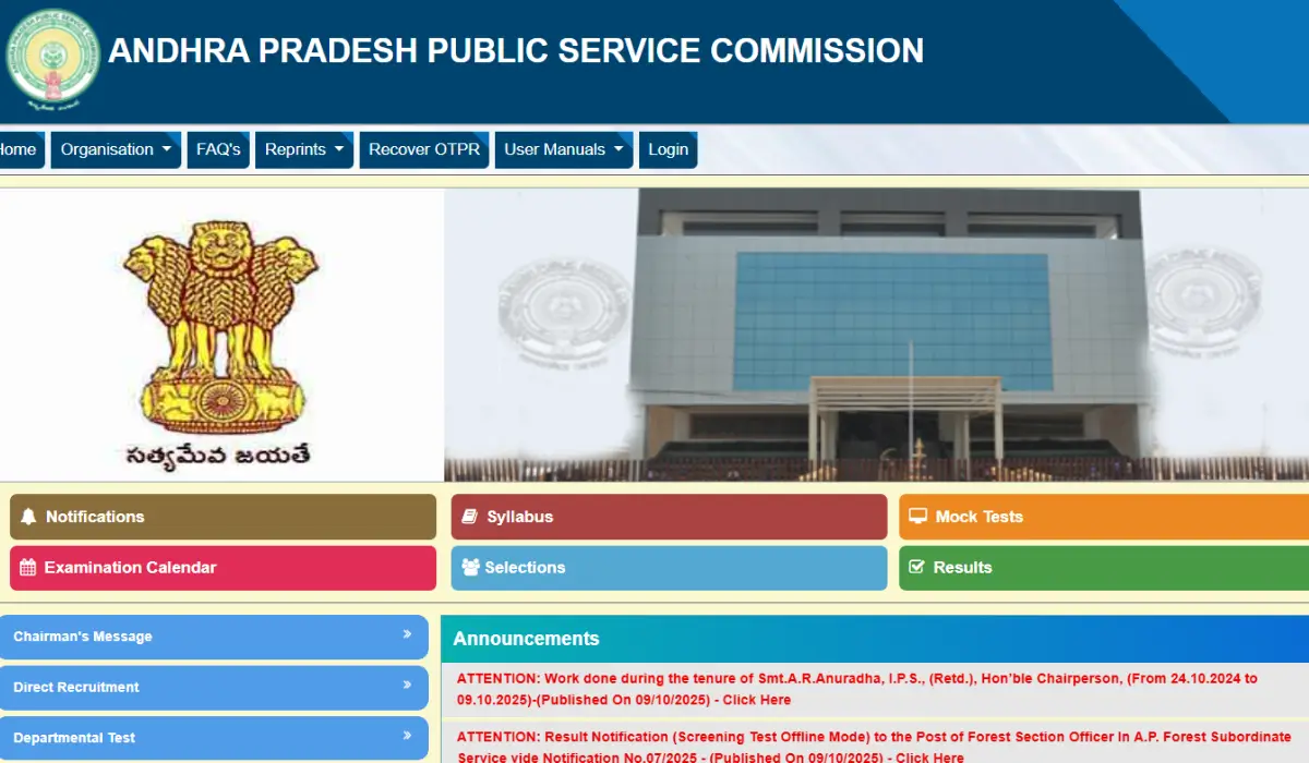 APPSC FSO Result 2025