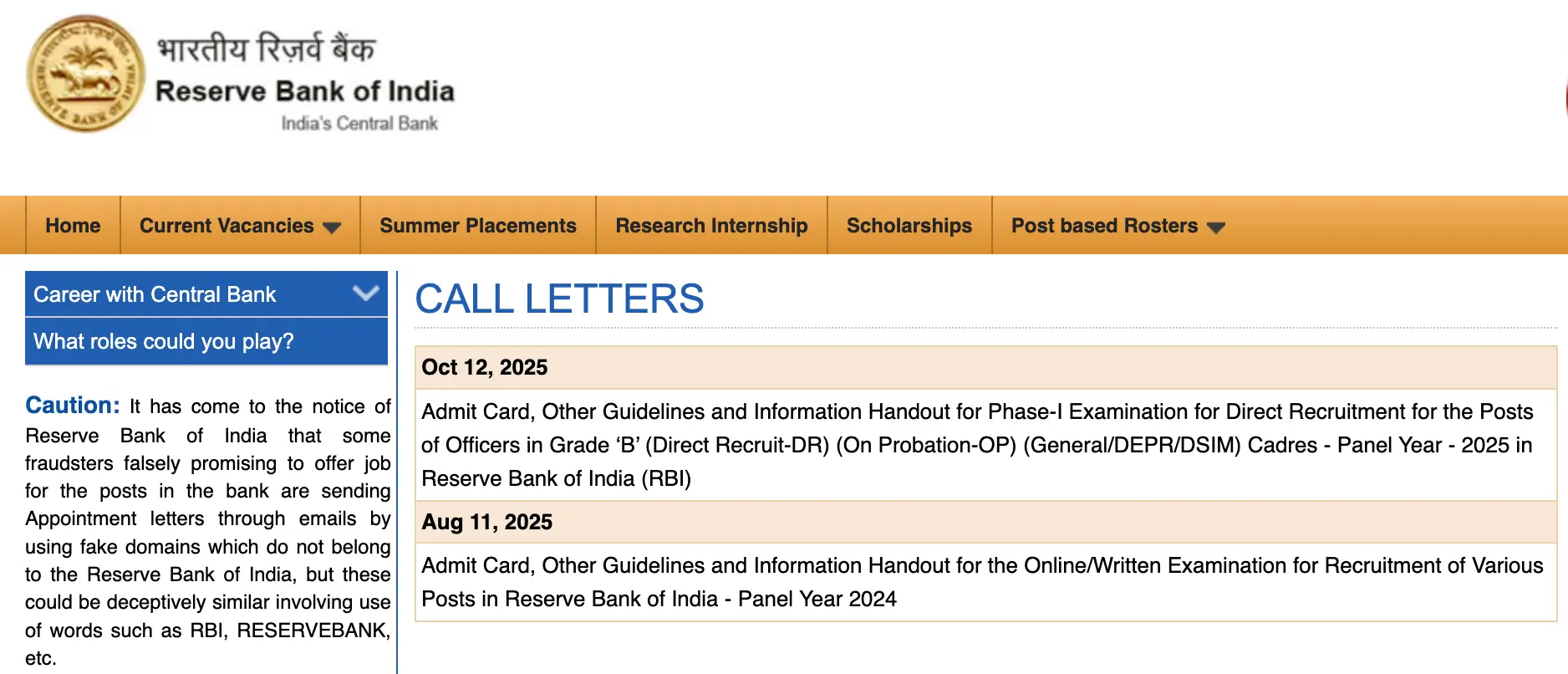 RBI Grade B Admit Card 2025 Released @rbi.org.in, Phase 1 Call Letter Link Here_3.1