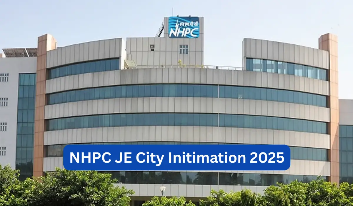 nhpc je city intimation