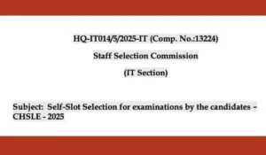 ssc chsl slot selection