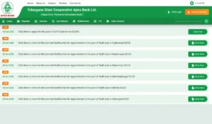Telangana State Cooperative Bank Recruitment 2025