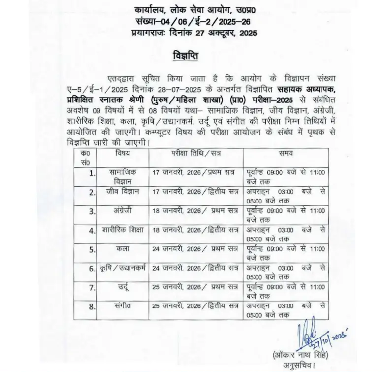UPPSC LT Grade Teacher Exam Date 2025 Out, Check Official Exam Schedule_4.1