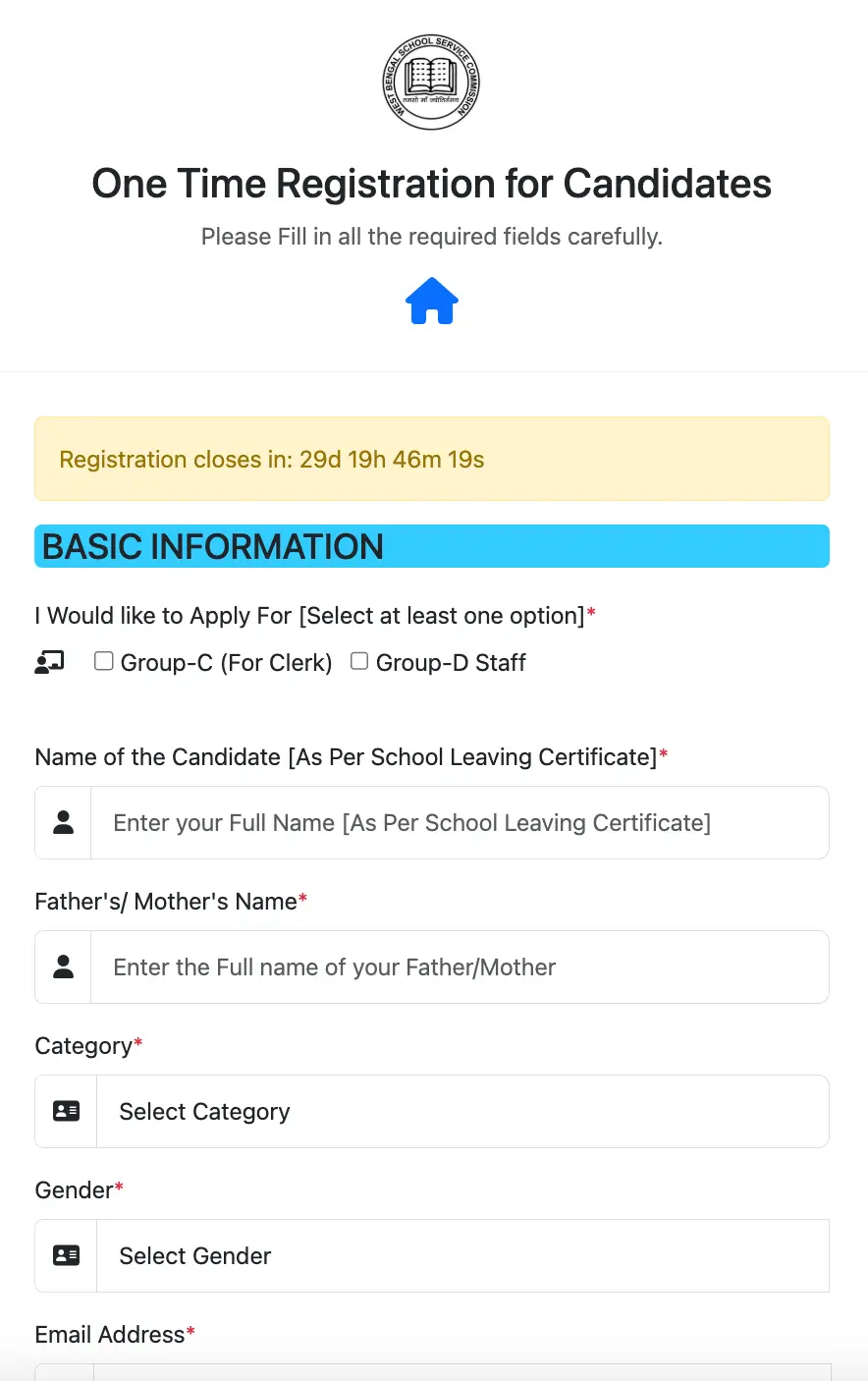 WBSSC Group C and D Recruitment 2025 Online Form (8478 Posts), Last Date Extended_5.1