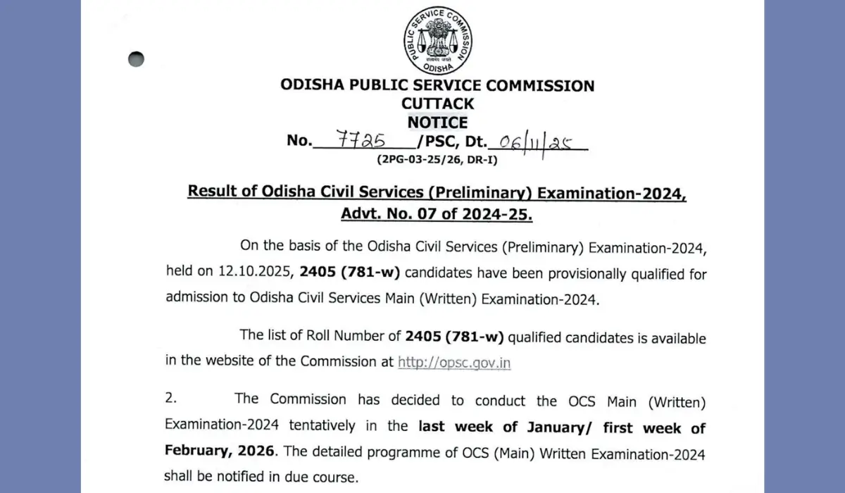 opsc ocs result