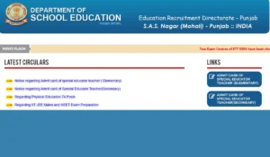 Punjab TGT PRT Admit Card 2025