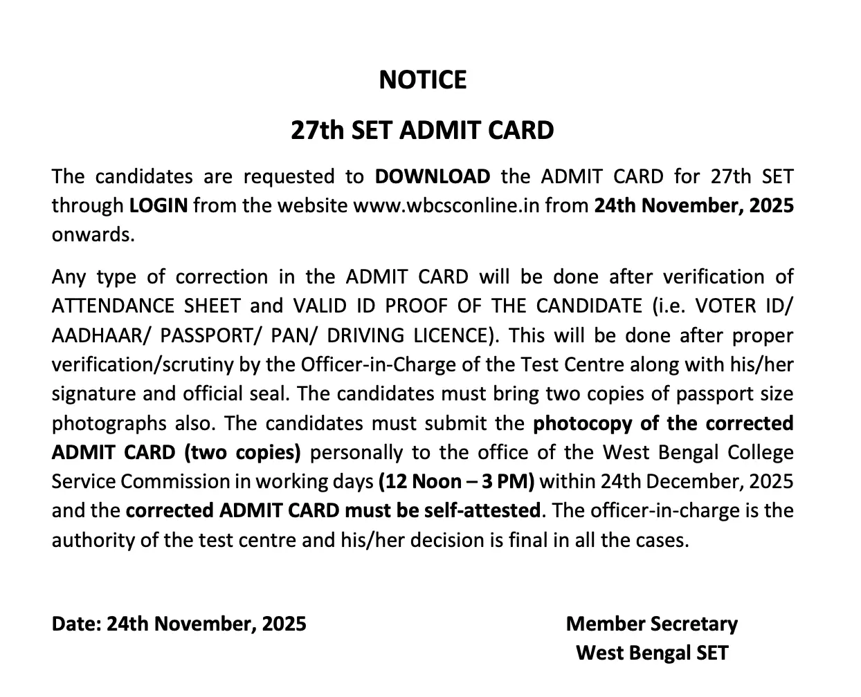 WB SET 2025 Exam Date Out, Check Official Eligibility Test Schedule_3.1