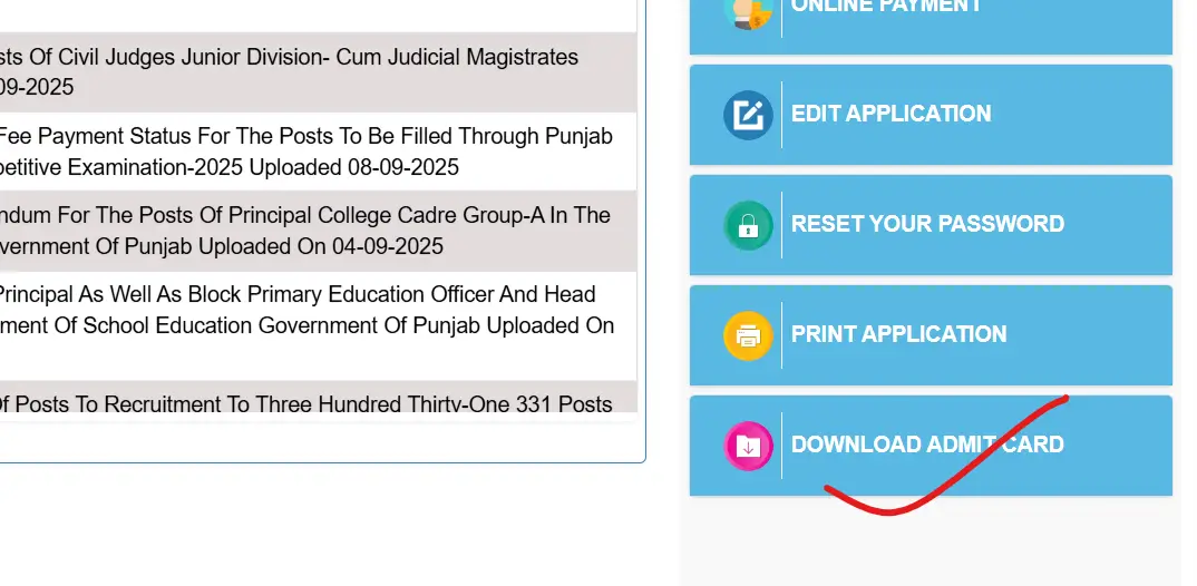 Punjab PCS Admit Card 2025 Out, Download Prelims Hall Ticket Link_3.1