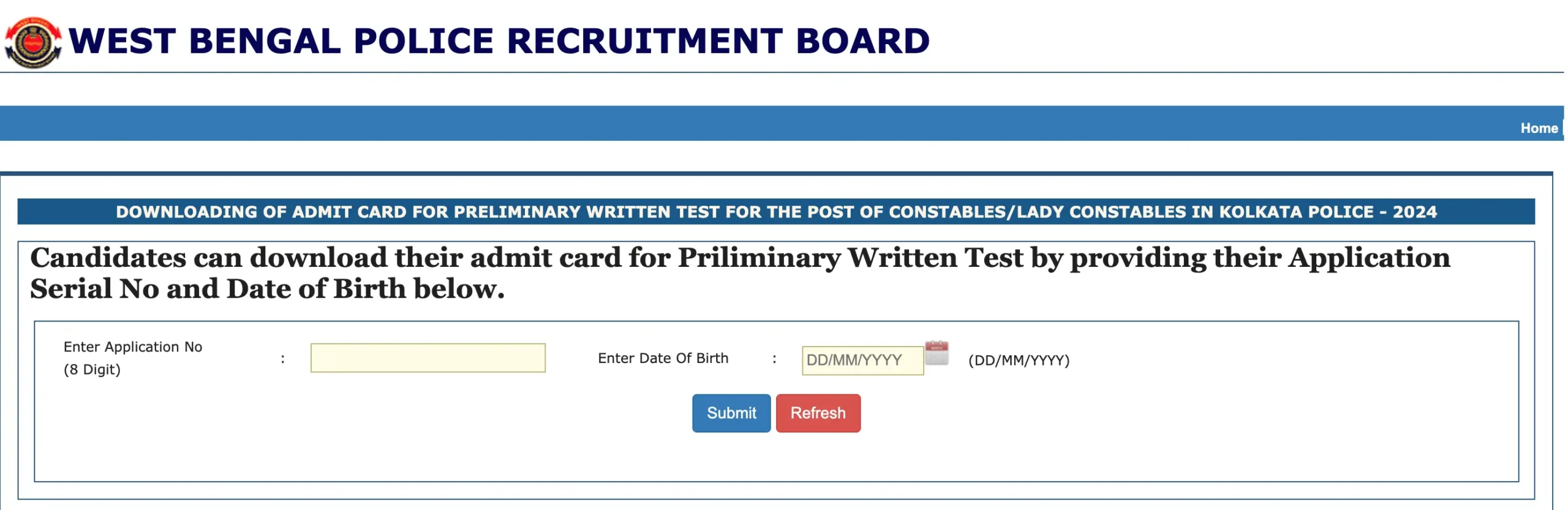 Kolkata Police Constable Admit Card 2025 Out, KP Hall Ticket Link @prb.wb.gov.in_4.1