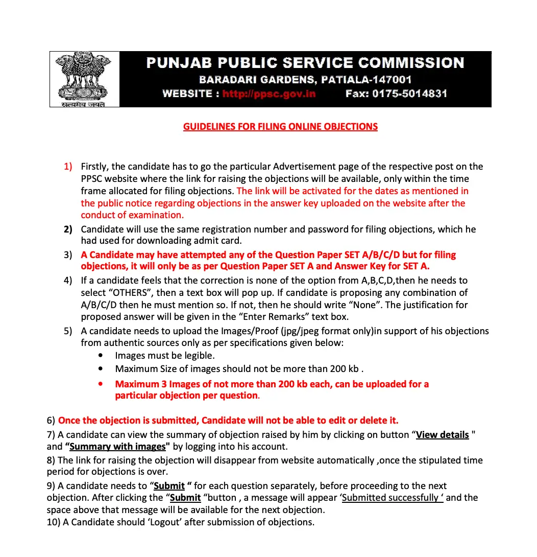 Punjab PCS Answer Key 2025 Out at ppsc.gov.in, Download Official Response Sheet PDF_5.1